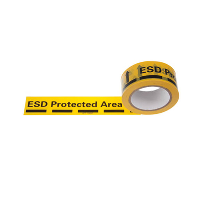 Nastro d'avvertimento sensibile elettronico della navata laterale ESD del PVC per l'imballaggio dell'elettricità statica statica anti