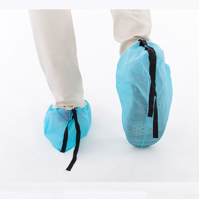 Copertura per scarpe ESD con striscia antistatica conduttiva, copertura per scarpe da pulizia monouso non tessuta
