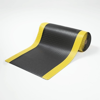 3 strati di tappeto di gomma anti-affaticamento giallo nero anti-affaticamento anti-slip