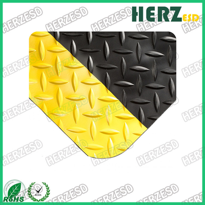Matera anti-affaticamento Matera di gomma ESD gialla e nera con PVC / schiuma EPDM / materiale di gomma