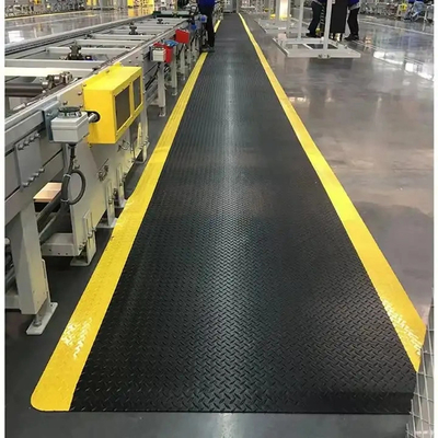 Industriale giallo nero antistatico in piedi pavimento ESD Antifatigue Mat Per i lavoratori di fabbrica