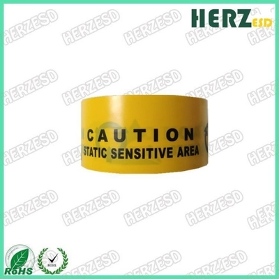 Colore di giallo del nastro di cautela del nastro d'avvertimento/ESD del materiale ESD PE/del PVC con stampa nera