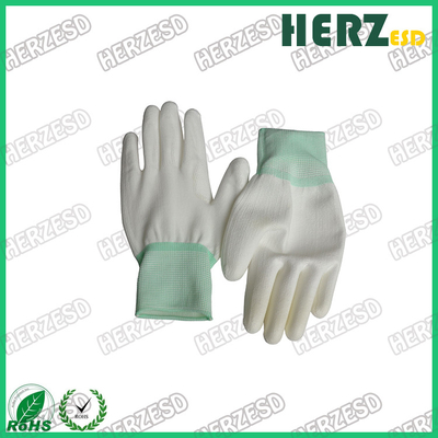 I guanti di nylon della mano del guanto ESD di ESD sorgono la resistività 1x106-8/Cm per il trattamento delle componenti elettroniche