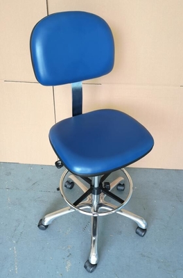 Sedie sicure blu di colore ESD/sedia che tende a dissipare statica con la messa a terra della catena a massa
