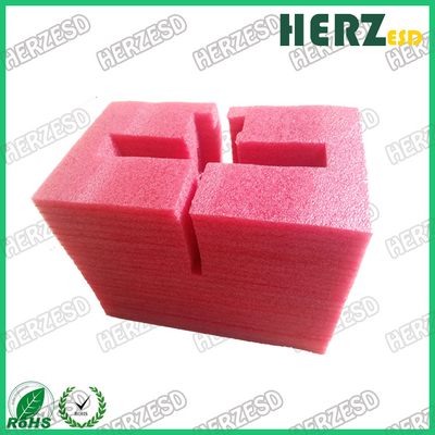 Schiuma statica rosa materiale di EPE anti, densità rosa 20kg/M3 della schiuma di ESD per l'isolamento termico