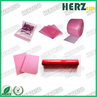 Il materiale ESD del film del PE che protegge le borse, ESD rosa insacca lo spessore 0.075mm