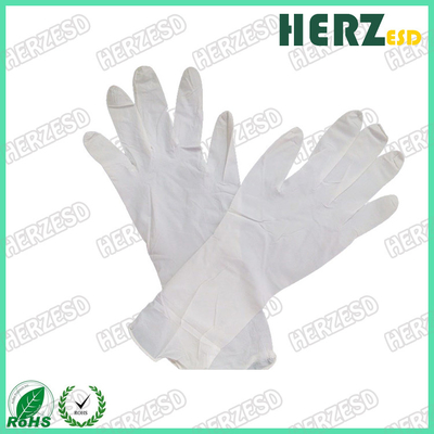Gli anti guanti impermeabili della mano dell'olio ESD, polvere dei guanti dell'esame del nitrile liberano Stretchable