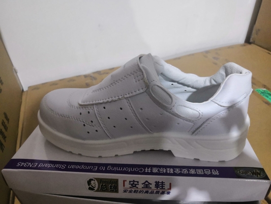 La cassaforte del PVC ESD calza le anti scarpe di sicurezza delle scarpe di cuoio di moneta falsa ESD del locale senza polvere ESD
