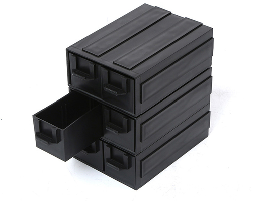 Tipo di plastica nero contenitore del cassetto antistatico di stoccaggio componente di ESD