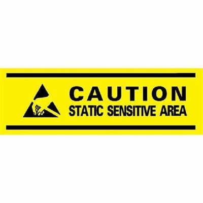 Nastro di avvertimento per aree protette ESD ad adesivo elevato in PVC antistatico