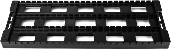 Rack di circolazione ESD antistatico Mensola Black Plastic PCB Rack, 25 slot Storage Stand Circuit Board holder