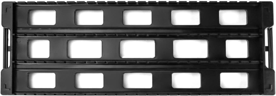 Rack di circolazione ESD antistatico Mensola Black Plastic PCB Rack, 25 slot Storage Stand Circuit Board holder