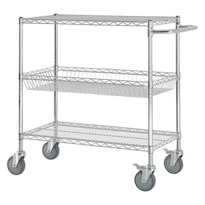 ESD Wire Shelf Trolley Personalizzato Carrello di stoccaggio in acciaio inossidabile