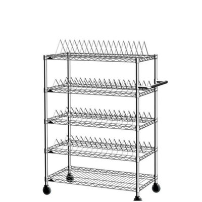 ESD Wire Shelf Trolley Personalizzato Carrello di stoccaggio in acciaio inossidabile