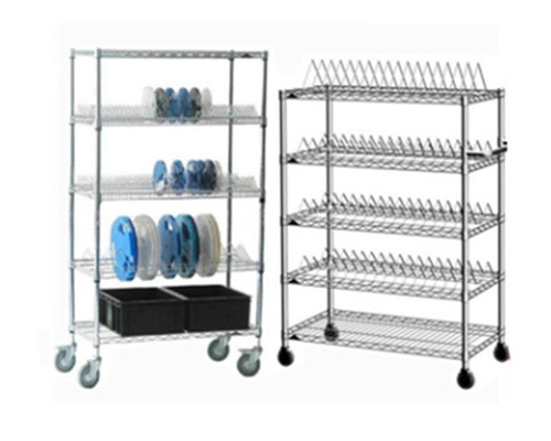 ESD Acciaio Wire SMT Cartello di ripiani In acciaio inossidabile Rack Reel Rack di deposito