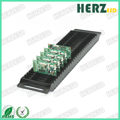 ESD PCB Racks Plastic PCB Tray Anti-Static Black PCB Holder