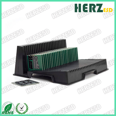 ESD PCB Racks Plastic PCB Tray Anti-Static Black PCB Holder