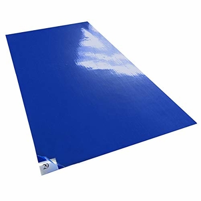 Matte appiccicose Pad appiccicose Adesivo 30 fogli / confezioni Matte blu per il pavimento in camera pulita Rimozione sporcizia per scarpe ospedaliere di laboratorio