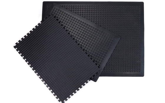 Matera da terra antistatica anti-affaticamento di spessore 13 mm nera per laboratori Matera anti-slip anti-affaticamento