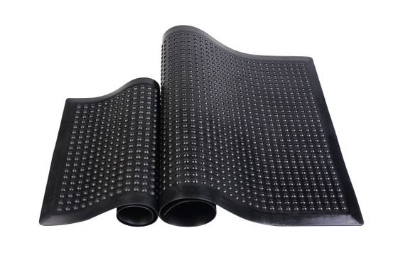 Matera nera anti-affaticamento ESD di gomma industriale Matera anti-affaticamento per pavimenti per laboratori Matera anti-slip