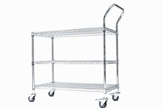ESD Wire Shelf Trolley Personalizzato Carrello di stoccaggio in acciaio inossidabile