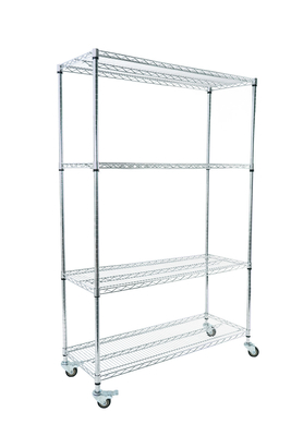 Storage ESD personalizzato 4 strati scaffale carrello di cartoni con maglia di filo