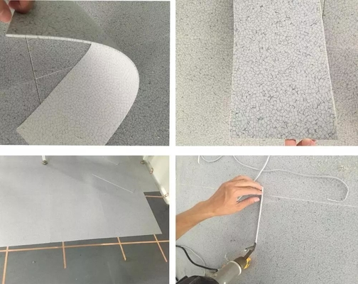 ESD Vinyl Flooring Conductive / Antistatic Floor Tiles Soluzione ESD e antistatica