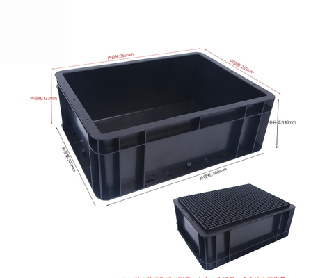 Contenitore di stoccaggio 400x300mm Cassa di stoccaggio in plastica industriale ESD impiallacciata