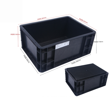 Contenitore di stoccaggio 400x300mm Cassa di stoccaggio in plastica industriale ESD impiallacciata