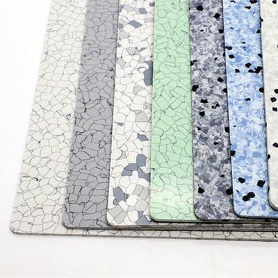 Piastrelle per pavimenti in PVC conduttive vinile antistatiche multicolore in PVC ESD per la stanza pulita