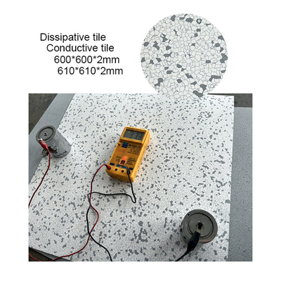Piastrelle antistatiche in PVC pavimenti in vinile conduttivi ESD e soluzione antistatica