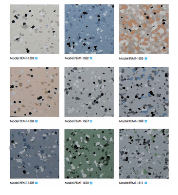 Piastrelle per pavimenti in PVC conduttive vinile antistatiche multicolore in PVC ESD per la stanza pulita