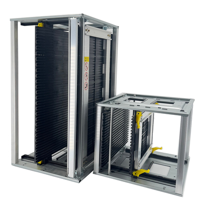 Rack per riviste per PCB conduttivi con rotaia regolabile di sicurezza statica