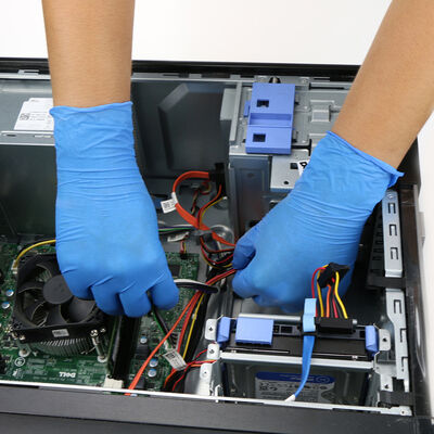 Guanti monouso in nitrile antistatico per linea di assemblaggio PCB