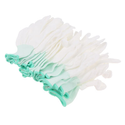 Guanti da laboratorio antistatici ESD con rivestimento sulle dita e sul palmo in nylon, senza polvere