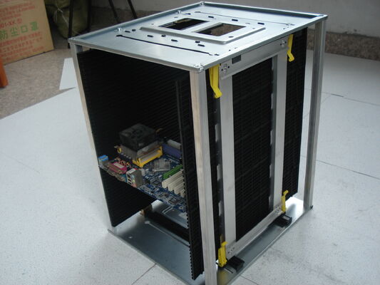 Regolazione della traccia degli ingranaggi ESD PCB Magazine Rack Anti-statico SMT PCB Storage Rack