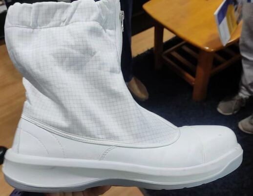 Calzature di sicurezza ESD per piedi in acciaio Scarpe antistatiche per sale pulito Semiconduttori elettronica produzione e luoghi di lavoro industriali