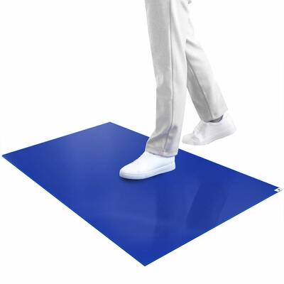 Tapis adesivo blu per la stanza pulita Tapis adesivo per la stanza pulita Tapis adesivo monouso per la lotta alla polvere