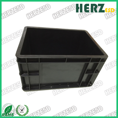 Casella di contenitore di rifiuti Esd Casella di attrezzi in plastica Esd Casella di PVC in PP antistatico nero