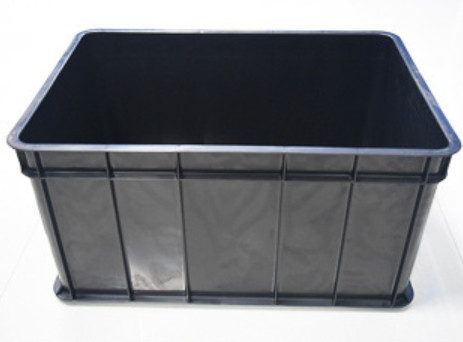 Casella di contenitore di rifiuti Esd Casella di attrezzi in plastica Esd Casella di PVC in PP antistatico nero