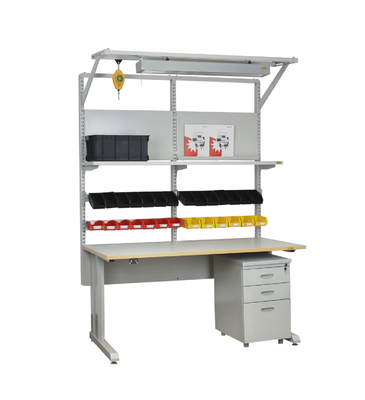 Linea di produzione di assemblaggio ESD banco di lavoro Tavolo di laboratorio industriale