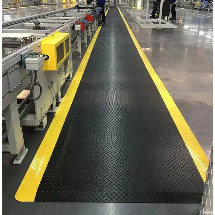 Matto anti-affaticamento ESD Matto per pavimenti industriali Anti-slip Anti-affaticamento PVC EPDM Matto per pavimenti in gomma