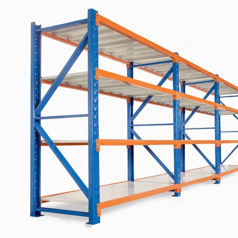 Ripiani per magazzini industriali pesanti regolabili Ripiani metallici Ripiani a strato Ripiani a piastre Reggi di stoccaggio per pallet