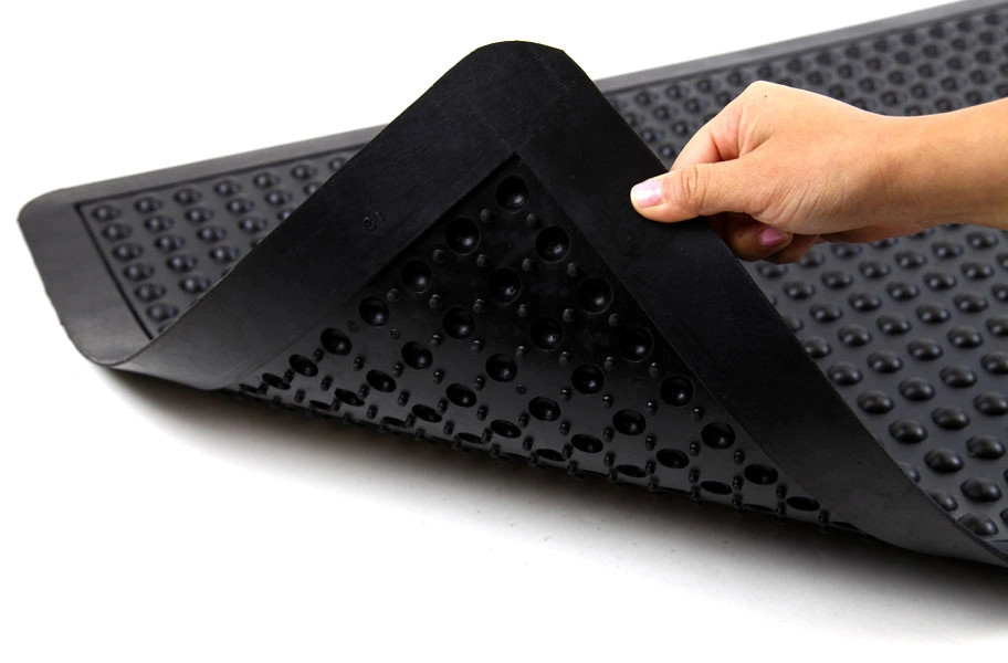 Matera nera anti-affaticamento ESD di gomma industriale Matera anti-affaticamento per pavimenti per laboratori Matera anti-slip