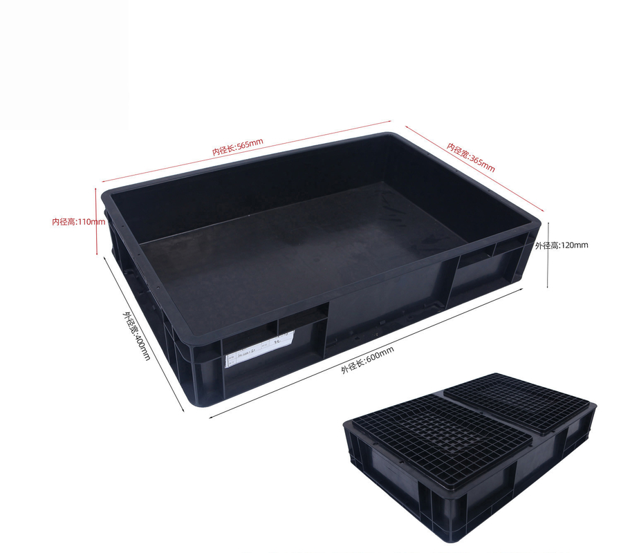 600*400 mm scatola di plastica ESD contenitori di stoccaggio ESD scatola conduttiva per parti elettroniche