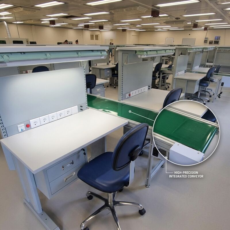 Tavolo di lavoro anti-statico regolabile per la stazione di riparazione di rilavoro elettronica